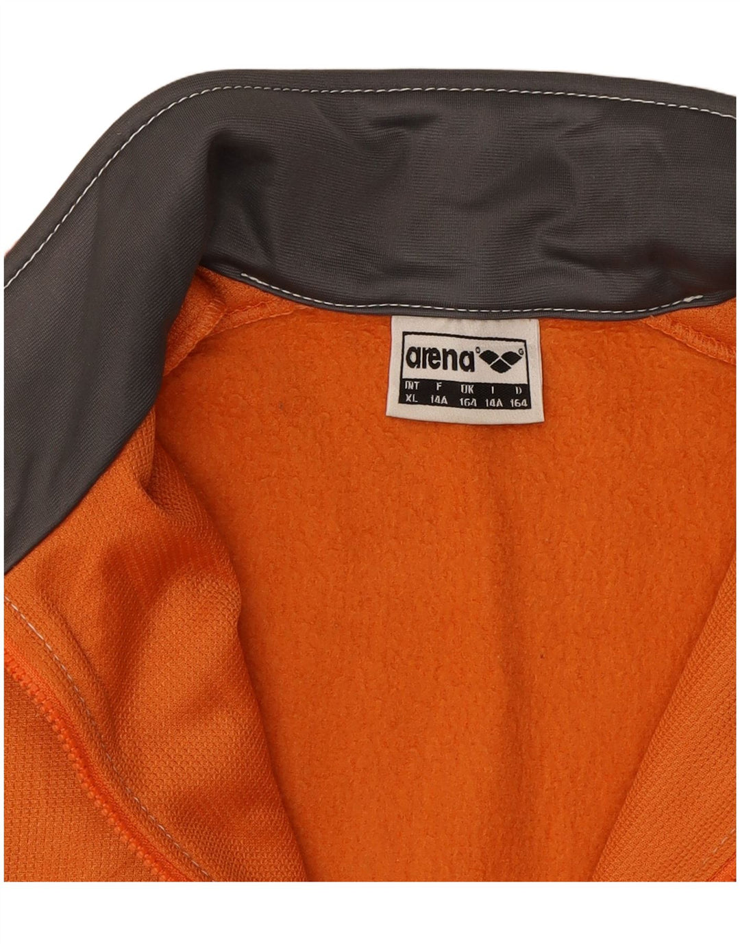 ARENA Boys Tracksuit Top Jacket 13-14 Years Orange Polyester