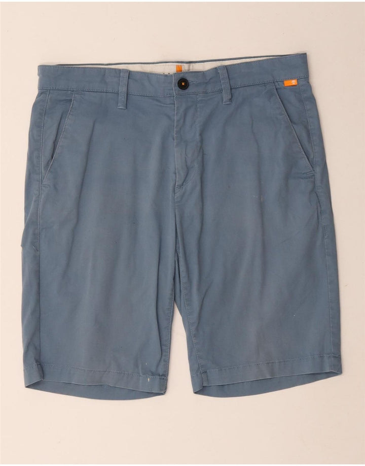 Timberland Short Chino Homme W32 Bleu Moyen Coton