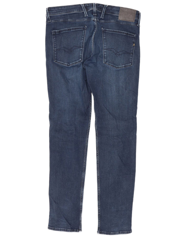Replay Jean Anbass Slim Homme W36 L32 Bleu Marine Coton