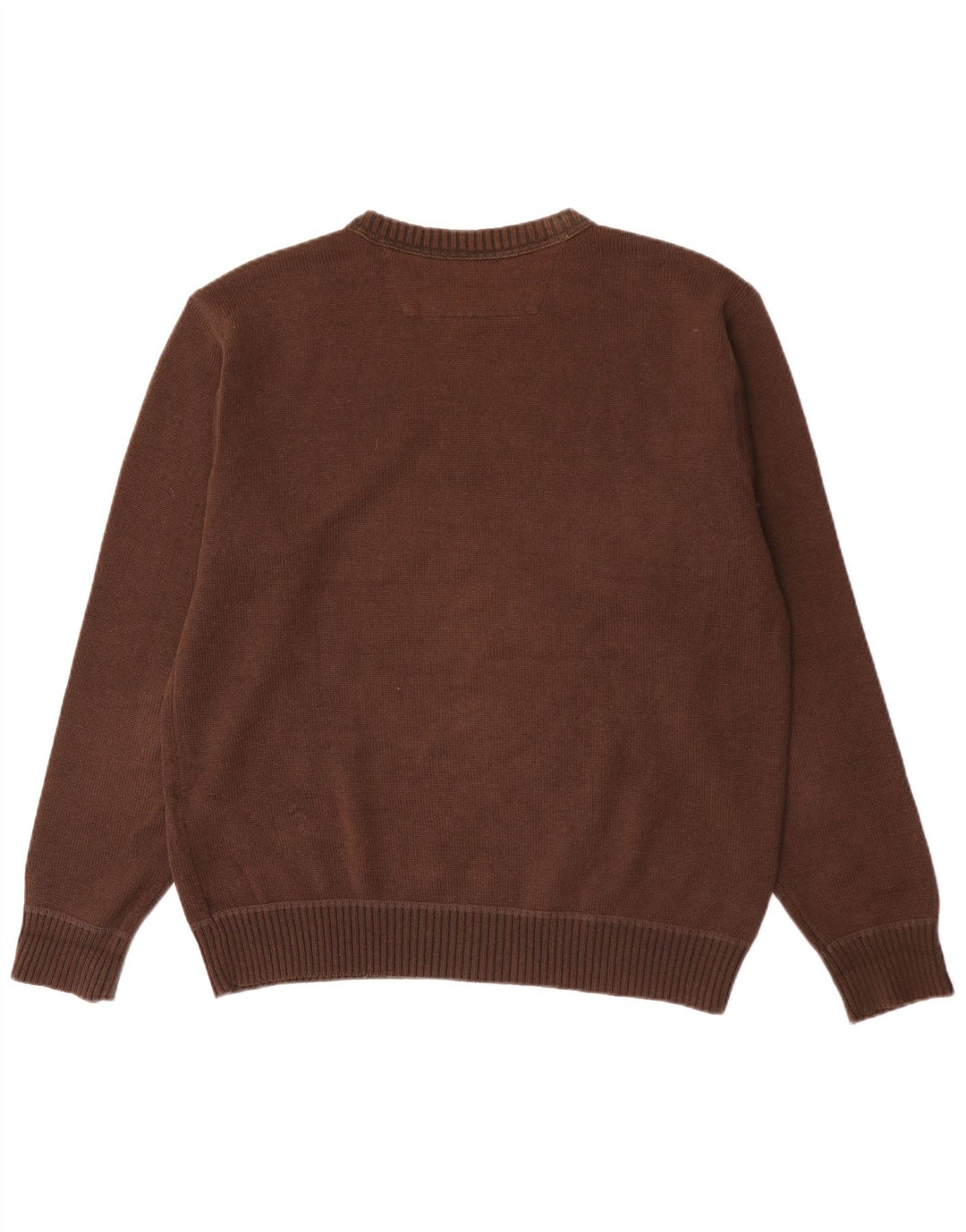 Marlboro Classics Pull à col rond pour homme Marron Taille L