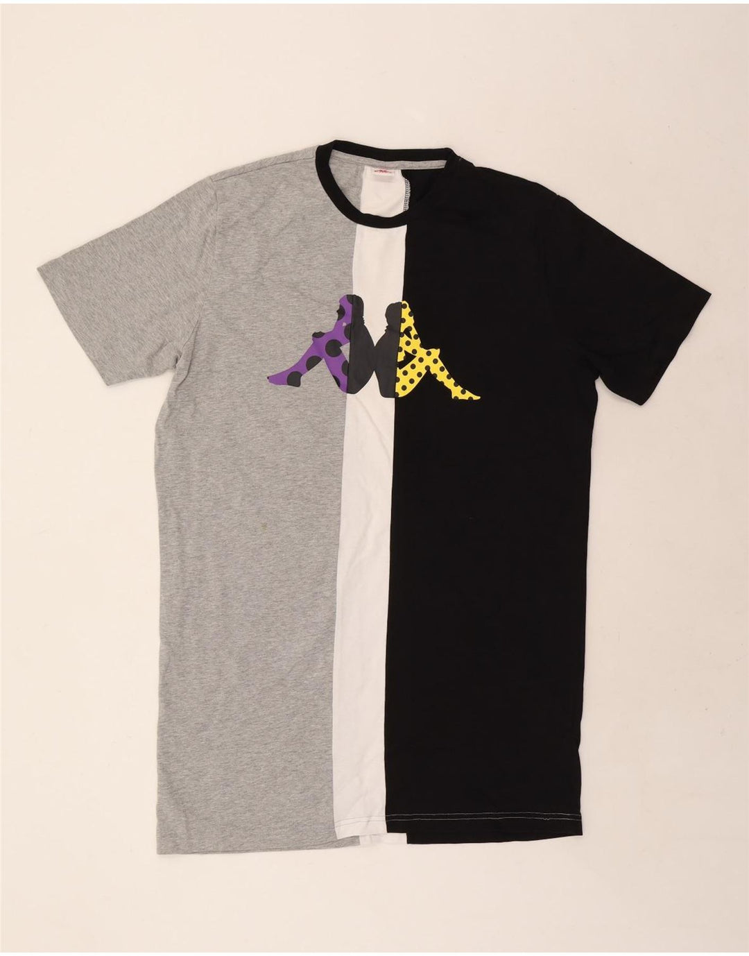 KAPPA T-Shirt Graphique Top XL Multicolore Colourblock Homme