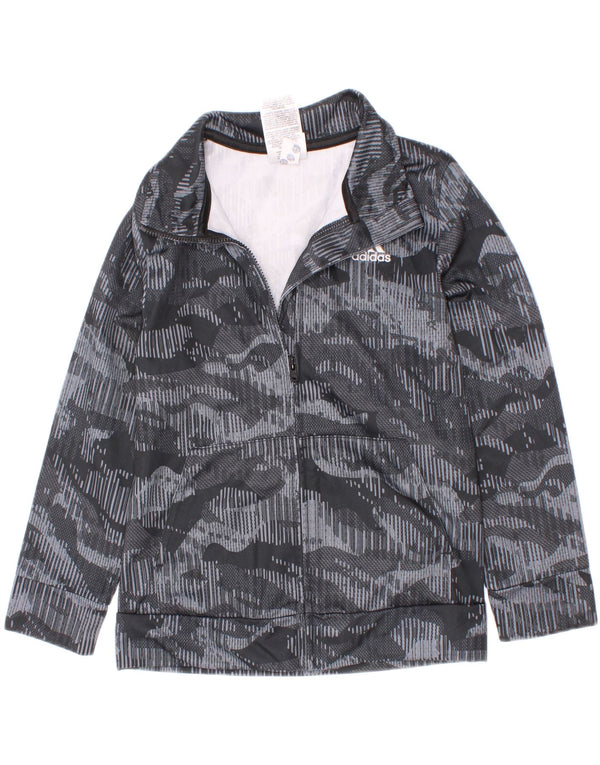Veste de survêtement Adidas Garçon 5-6 ans Gris Camouflage Polyester