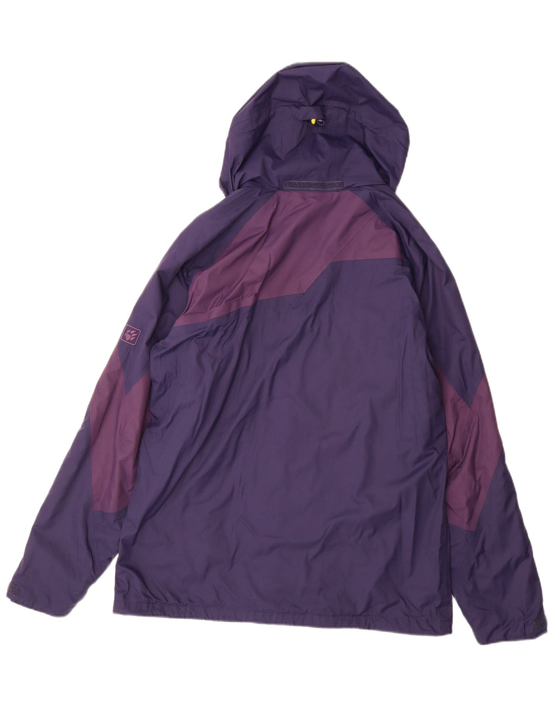 JACK WOLFSKIN Veste de pluie à capuche pour homme UK 40/42 Large Violet Colourblock