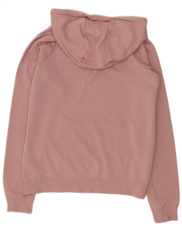 NIKE Pull à capuche surdimensionné pour femme UK 10 Petit coton rose