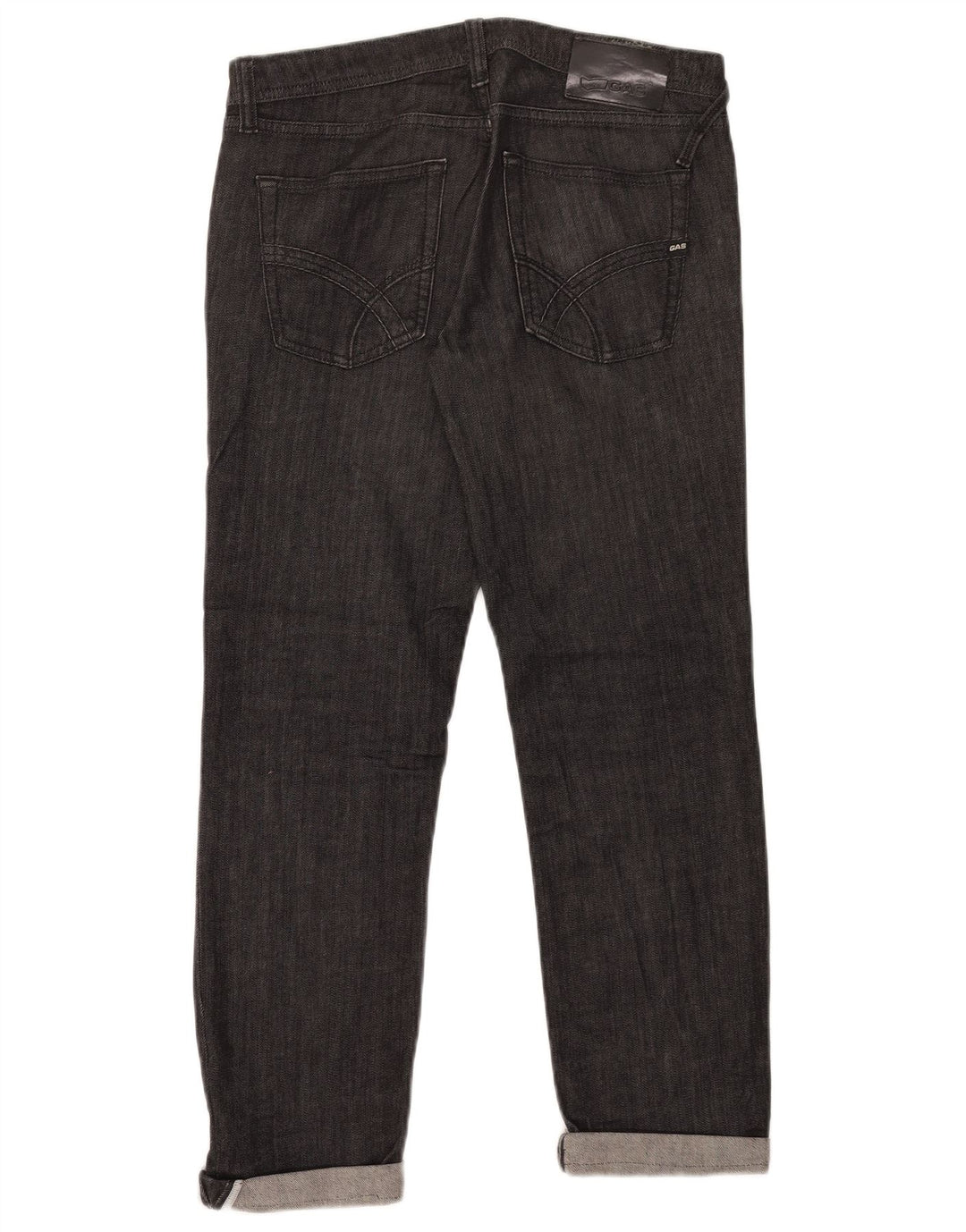 Gas Jean Droit Femme W31 L26 Noir Coton