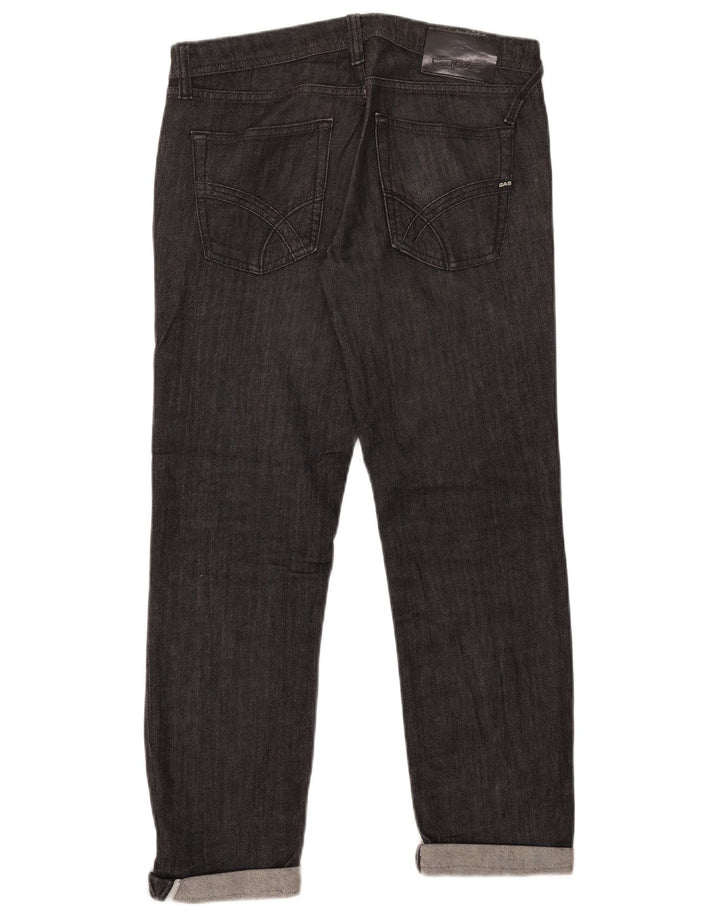 Gas Jean Droit Femme W31 L26 Noir Coton