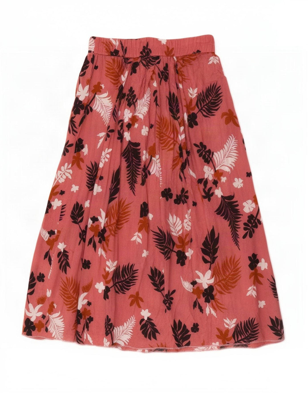Zara Femme Jupe Évasée Small W26 Rose Floral
