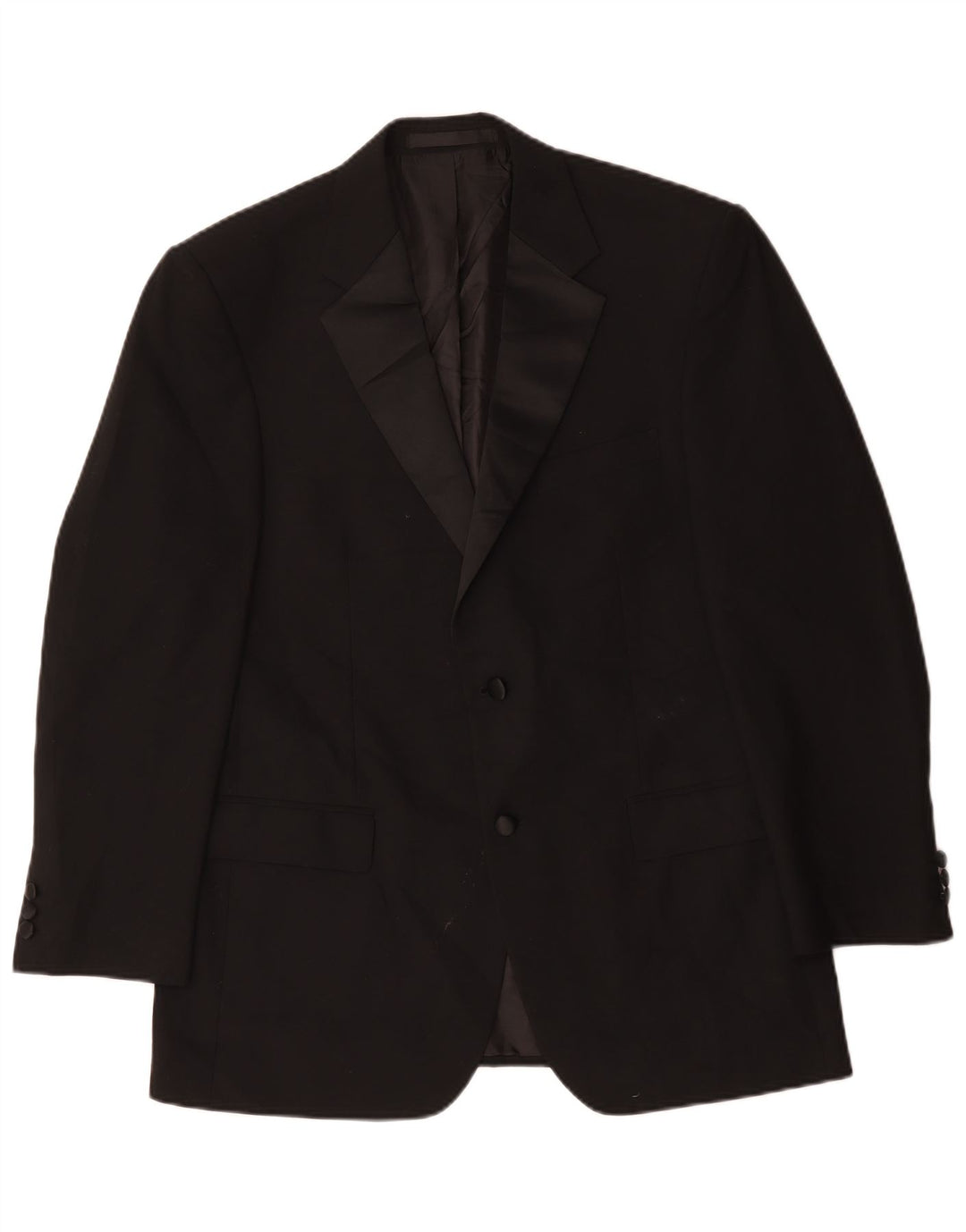 Marks & Spencer Veste blazer à 2 boutons pour homme UK 40 Noir moyen Polyester