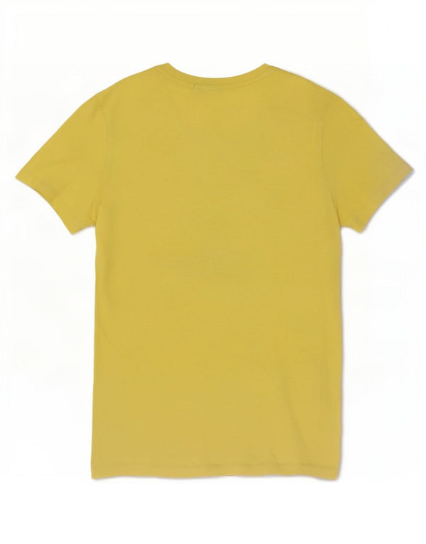 Calvin Klein Jeans T-Shirt Graphique Homme Jaune Moyen Coton