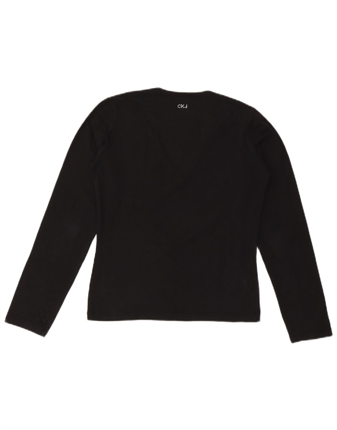 CALVIN KLEIN JEANS Haut Femme Manches Longues UK 18 XL Noir