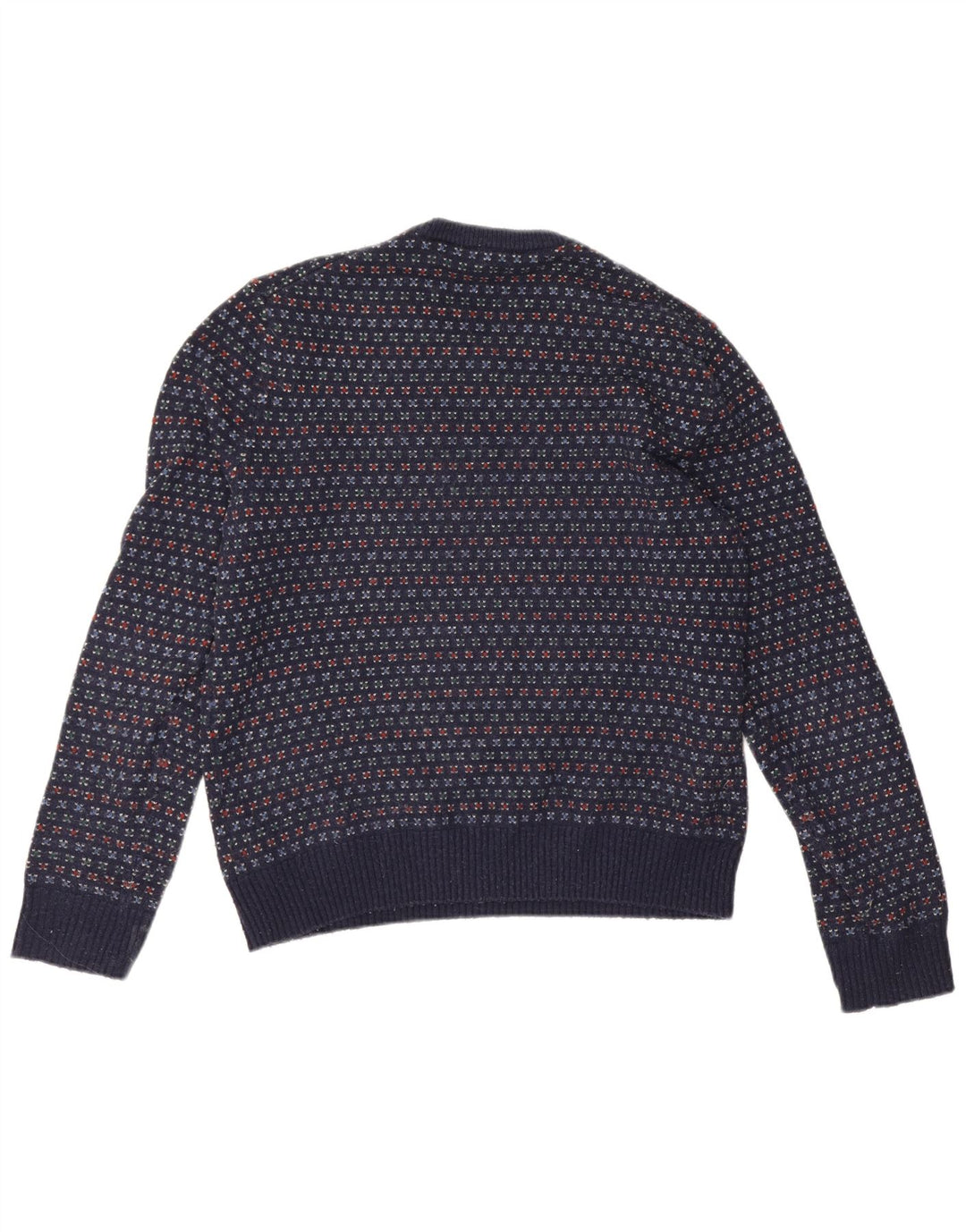 Gap Pull Col Ras Du Cou Homme Bleu Marine Moyen Laine À Pois