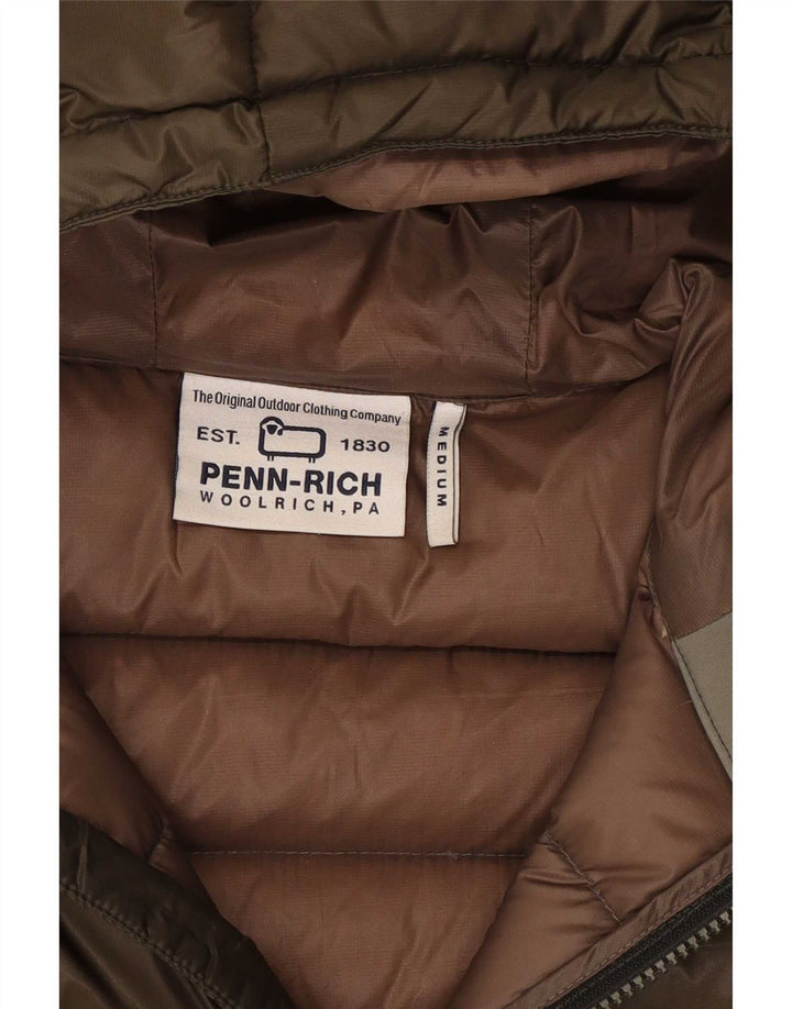 Woolrich Veste matelassée Penn-Rich Graphic pour homme UK 38 Kaki moyen