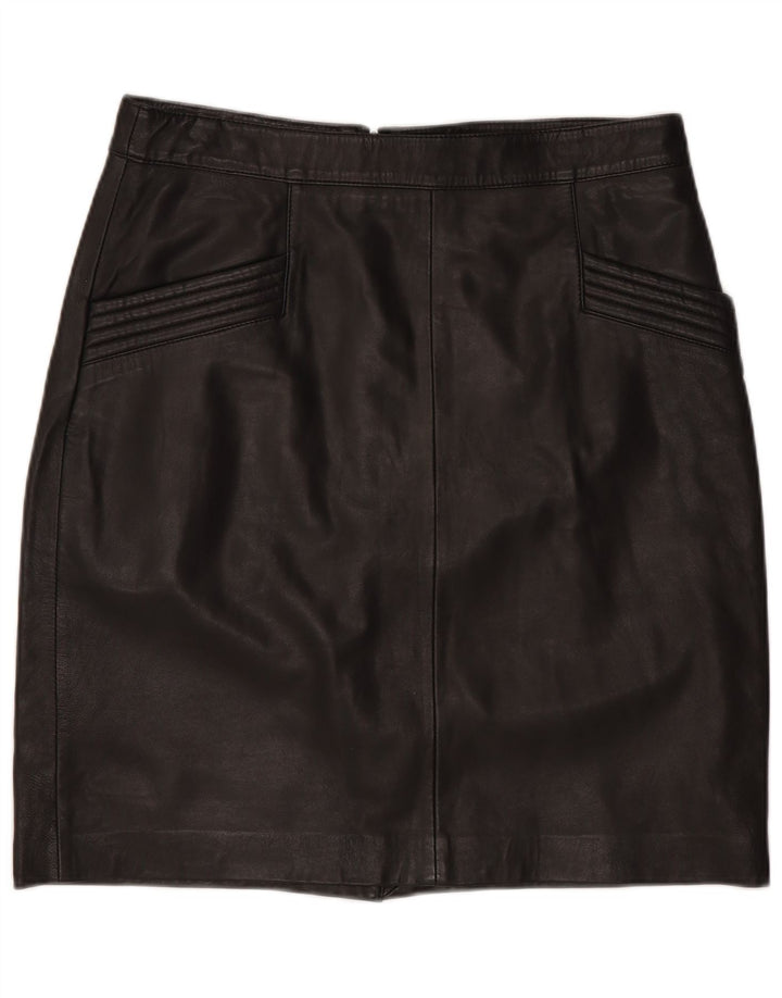 B.Young Mini jupe en cuir pour femme EU 38 Medium W30 Cuir noir
