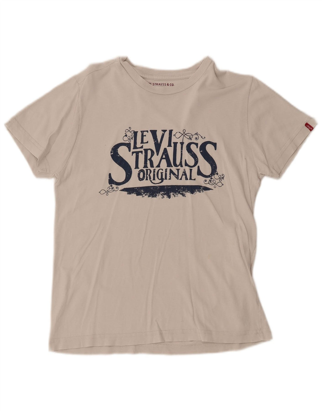 Levi's T-Shirt Graphique Femme UK 10 Small Blanc