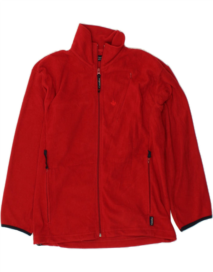 CANADIAN Mens Fleece Jacket UK 36 Small Red Vintage Canadian and Second-Hand Canadian from Messina Hembry 