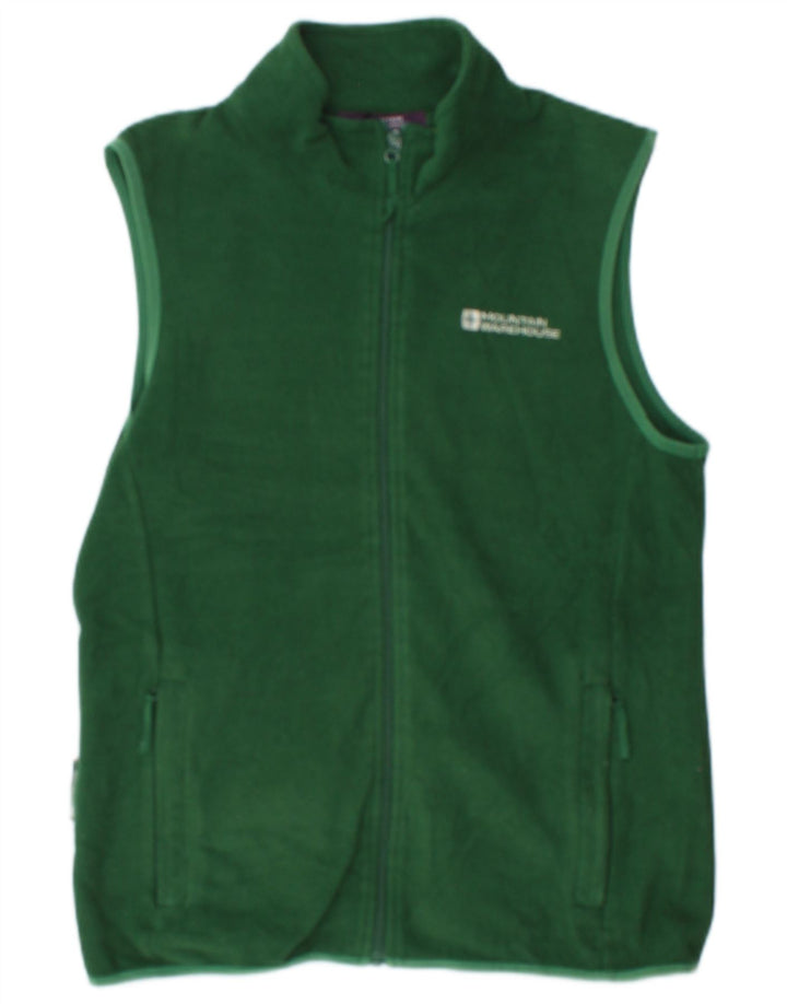 Mountain Warehouse Gilet polaire pour homme UK 12 Vert moyen Polyester