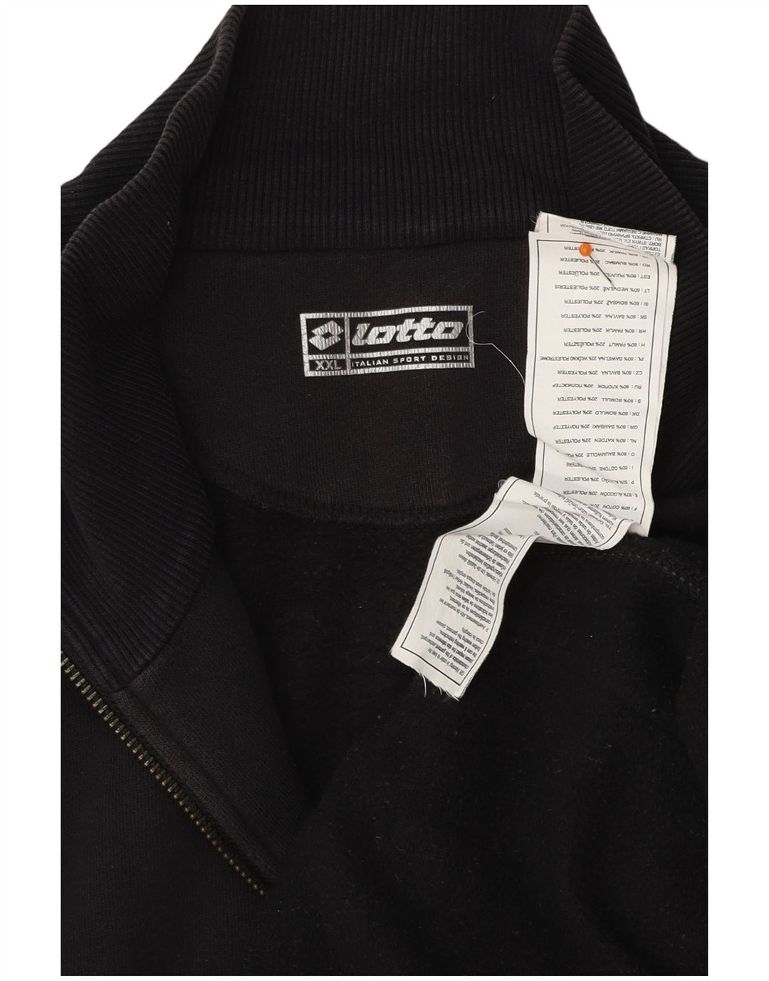 LOTTO Veste de Survêtement Homme 2XL Noir Coton