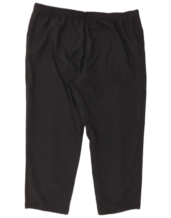 Marks & Spencer Pantalon court fuselé pour femme UK 22 2XL W44 L27 Noir