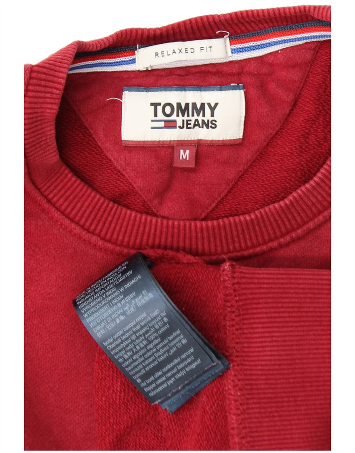 TOMMY HILFIGER Sweat-Shirt Coupe Relax Homme Rouge Moyen Coton