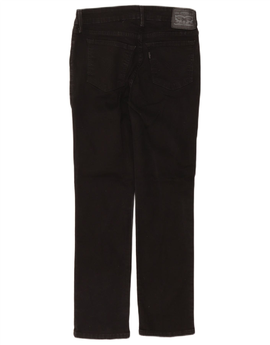 Levi's Womens 712 Slim Jeans W27 L28 Black Cotton