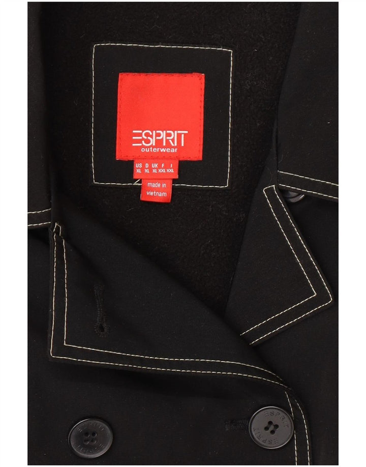 Esprit Caban Sherpa Femme UK 18 XL Noir Polyester