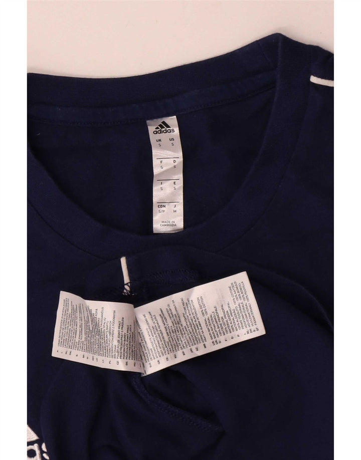 Adidas T-Shirt Homme Haut Petit Bleu Marine Coton