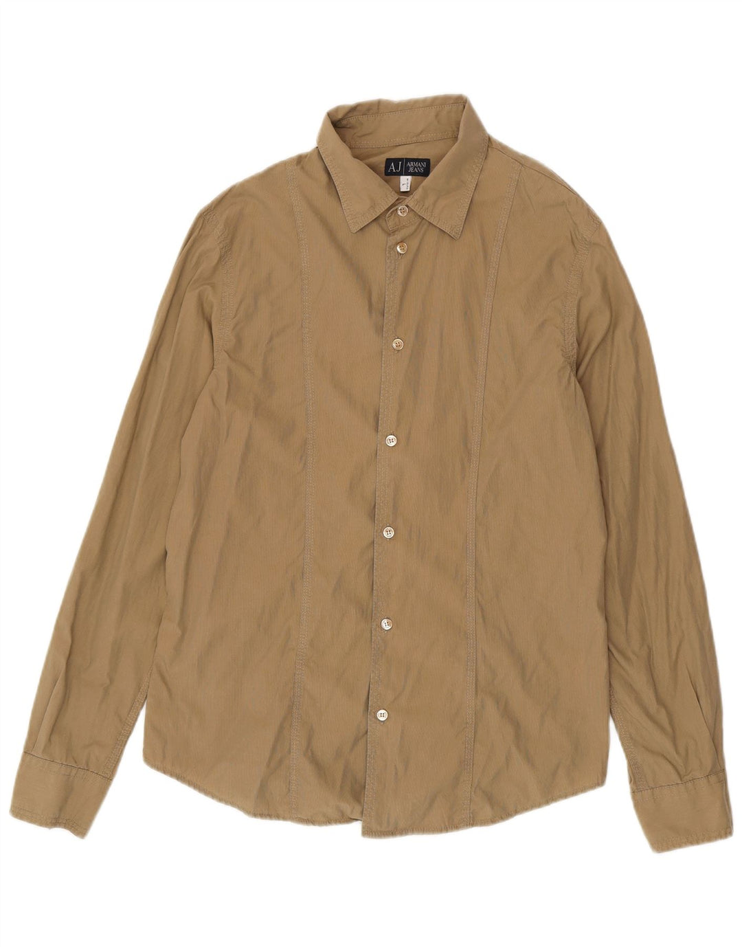 Armani Jeans Chemise Homme Large Beige