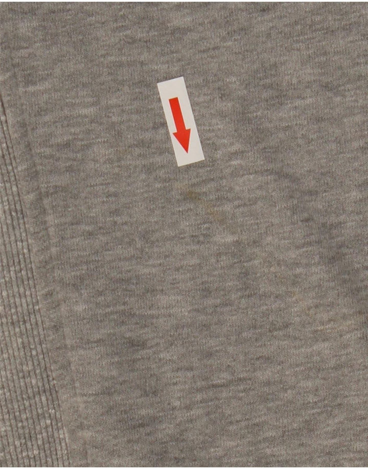 Superdry Sweat-shirt surdimensionné graphique pour femme UK 14 Large Gris Coton