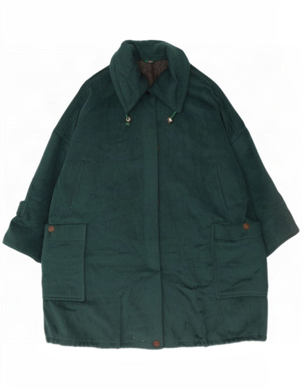 Sportmax Manteau surdimensionné pour femme UK 12 Laine vert moyen