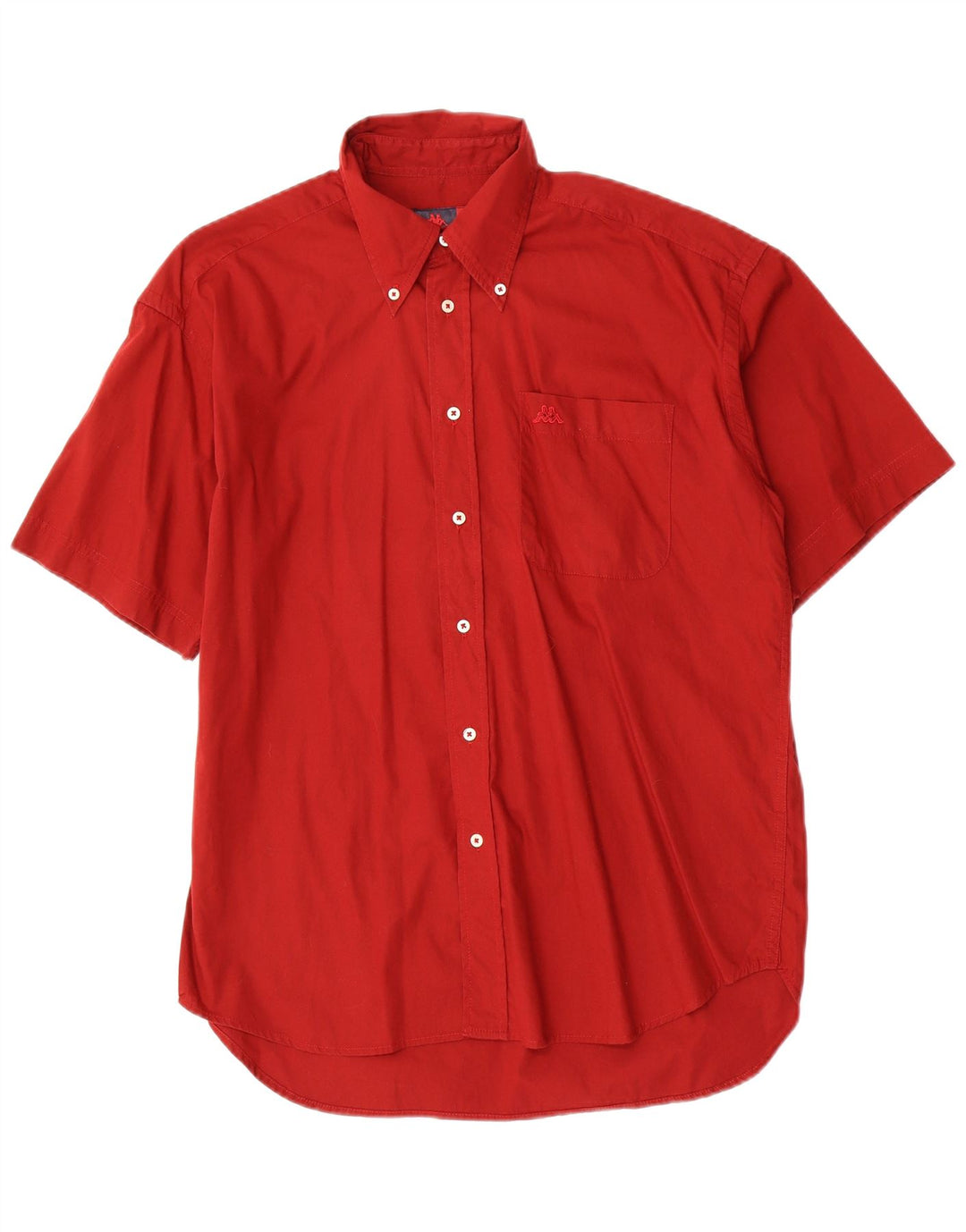 KAPPA Chemise à Manches Courtes Homme Petit Rouge Coton