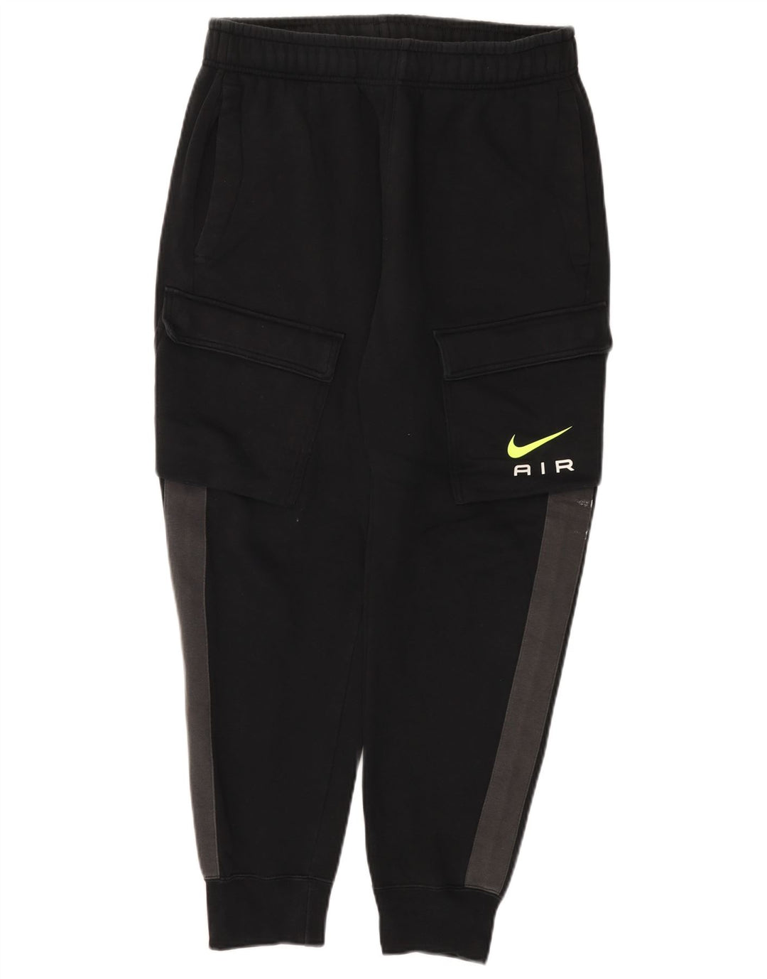 Nike Mens Cargo Tracksuit Trousers Joggers Medium  Black Colourblock Cotton