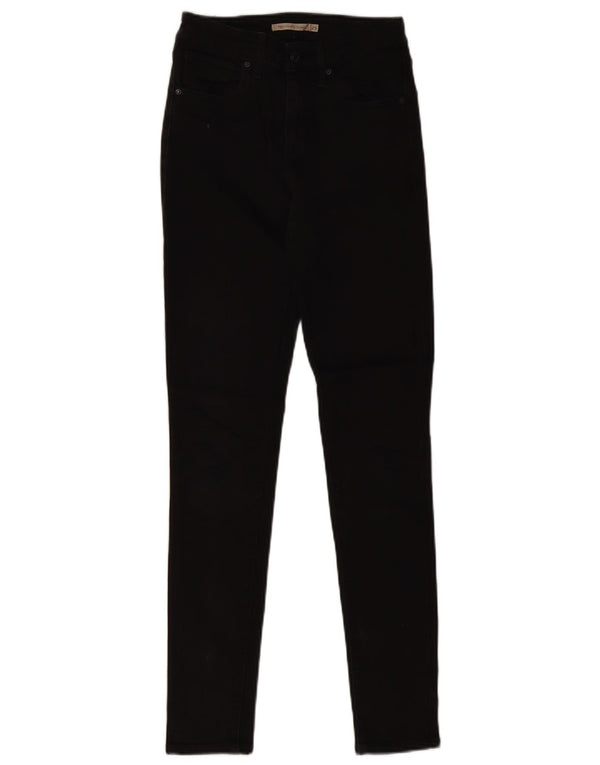 LEVI'S Jean skinny taille haute 721 femme W25 L30 coton noir