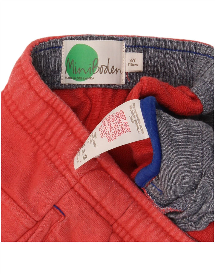 Short de sport Boden garçon 5-6 ans rouge coton