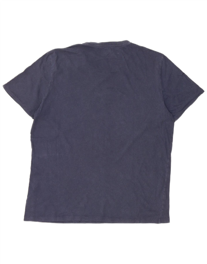 Wrangler T-Shirt Homme Haut Large Bleu Marine Coton