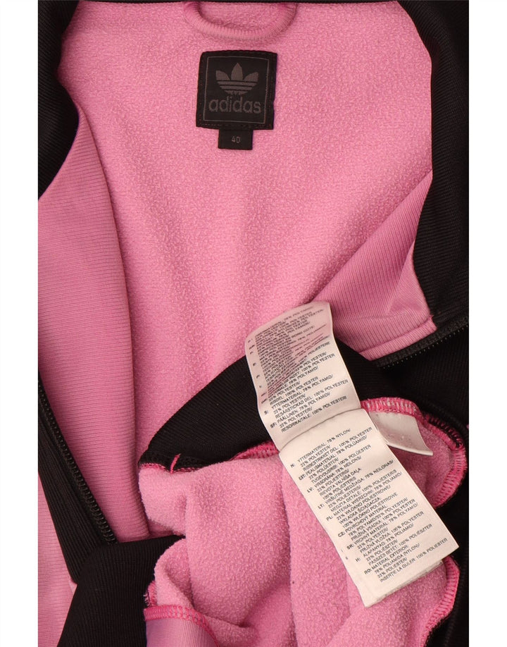 Adidas Veste de survêtement pour femme EU 40 Rose moyen Colourblock Polyamide