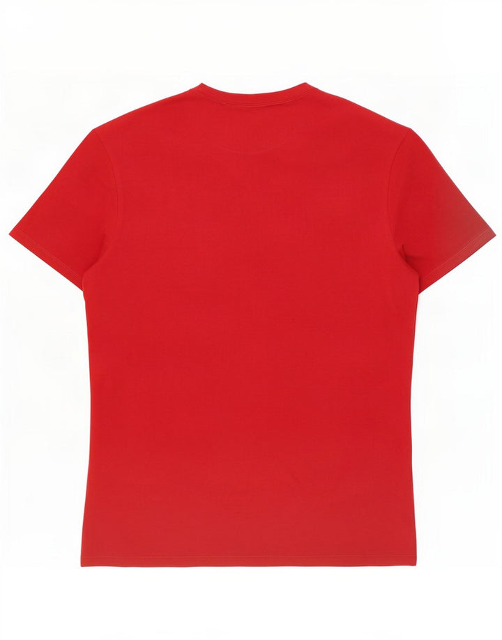 Guess T-shirt graphique pour femme UK 14 Rouge moyen