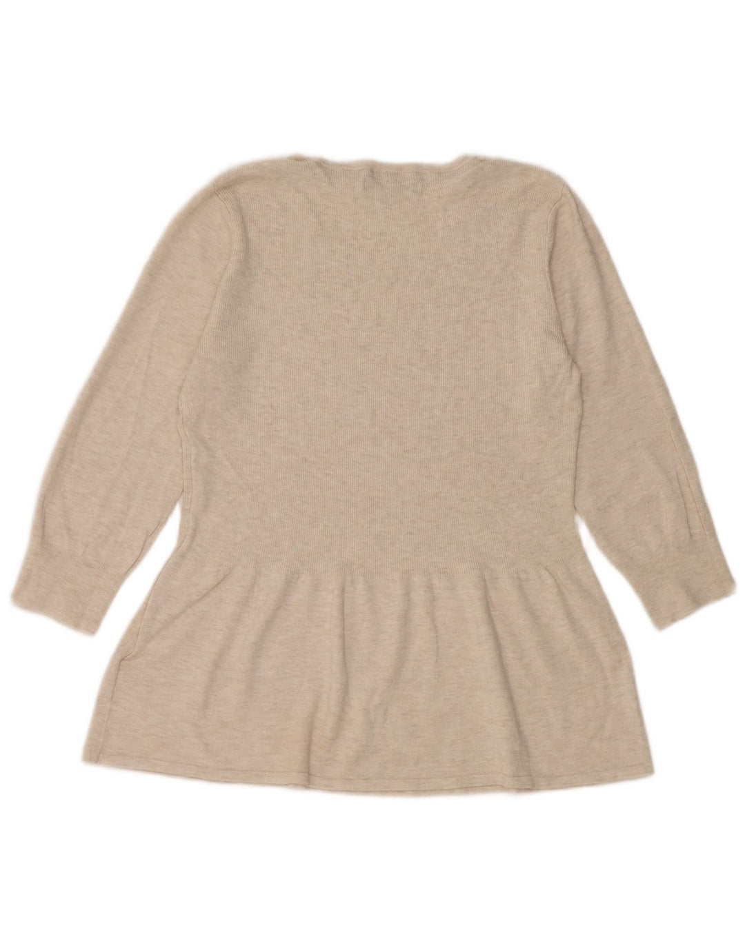 Marks & Spencer Haut à manches 3/4 pour femme UK 12 Viscose mouchetée beige moyen
