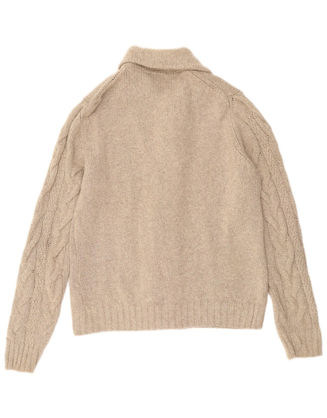 Massimo Dutti Cardigan Homme Pull XL Beige Laine