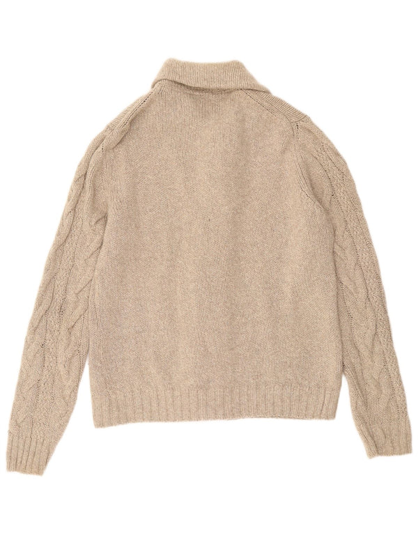Massimo Dutti Cardigan Homme Pull XL Beige Laine