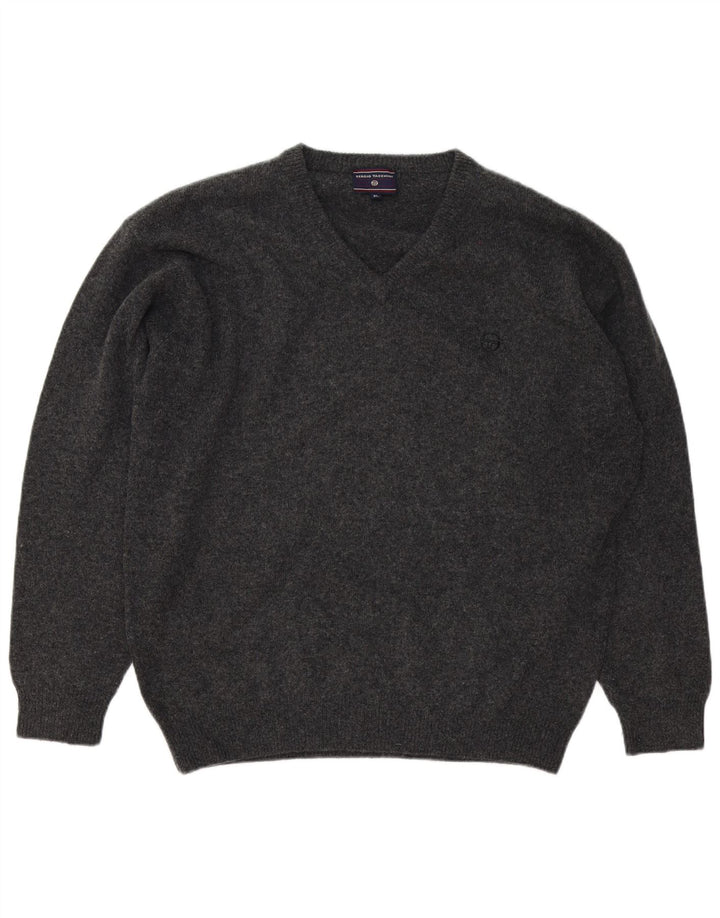 Sergio Tacchini Pull Col V Homme XL Gris Laine