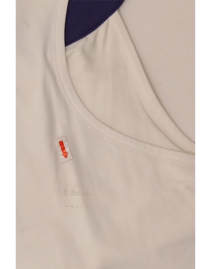Sergio Tacchini Débardeur Femme UK 4 XS Nylon Blanc