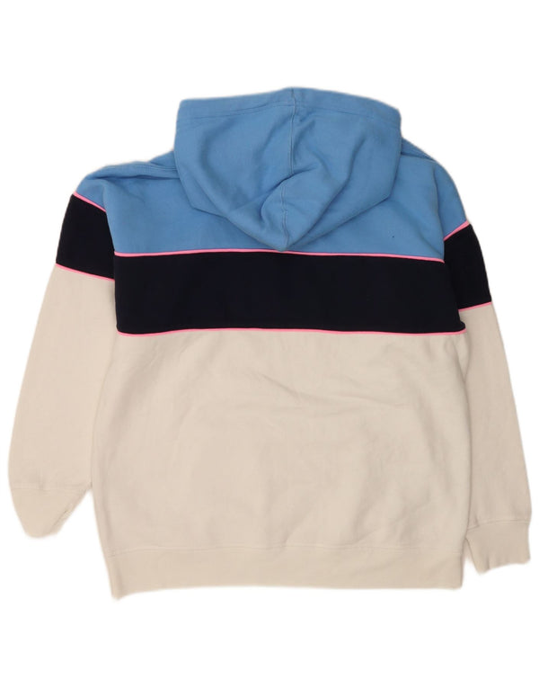 Jack Wills Pull à capuche coupe décontractée pour femme UK 10 Petit Bleu Colorblock
