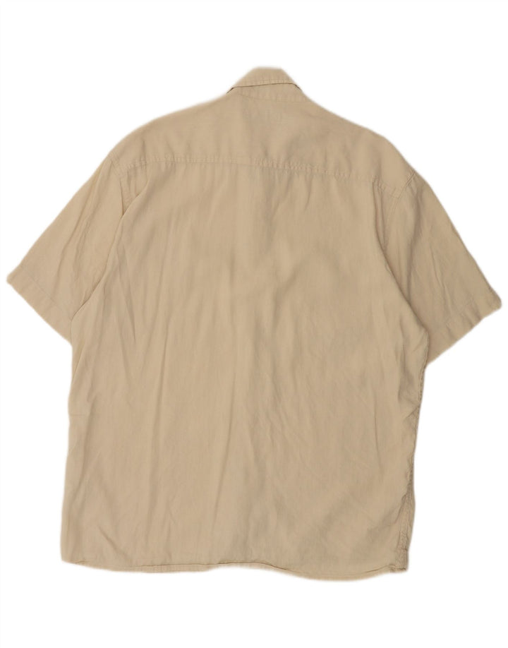 WRANGLER Chemise à manches courtes pour homme en lin beige