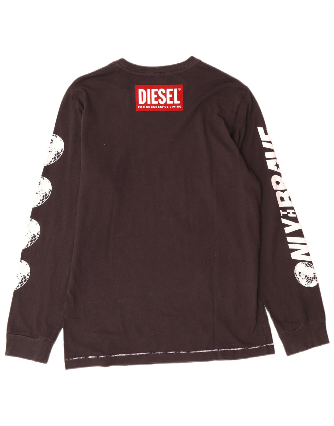 Diesel Haut Graphique Garçon Manches Longues 13-14 ans Noir