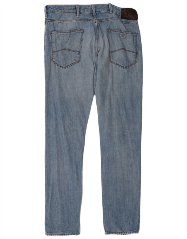 Armani Jeans Slim Homme W32 L30 Bleu Coton