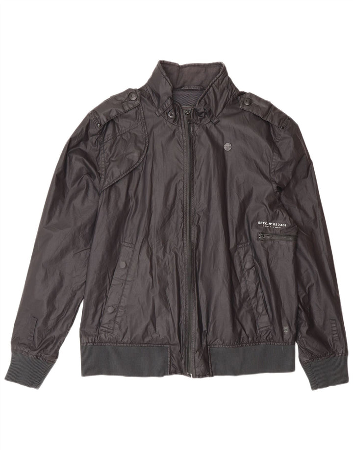 G-Star Veste Bomber Militaire Homme UK 40 Large Noir Coton