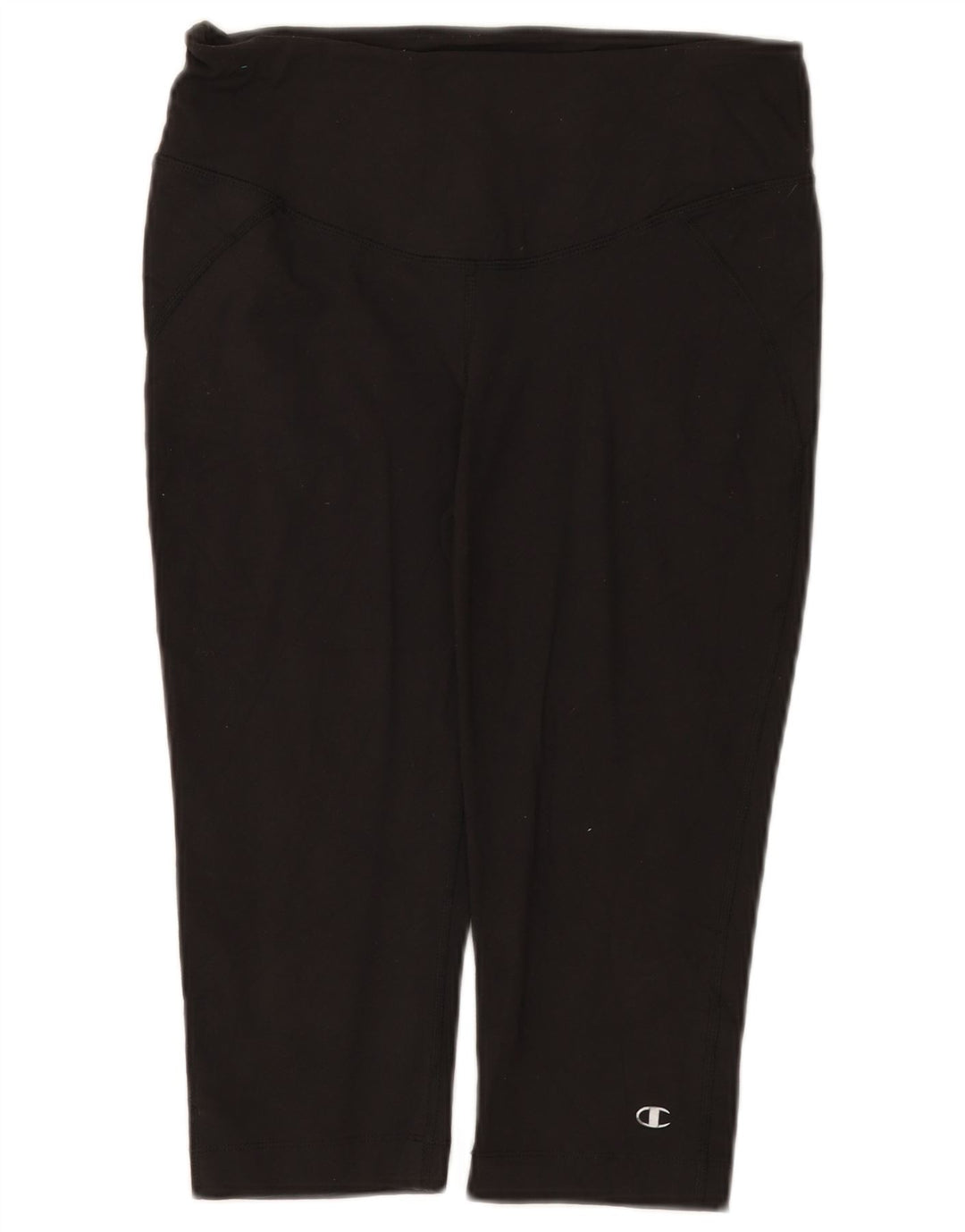 Champion Leggings Capri Femme UK 12 Nylon Noir Moyen