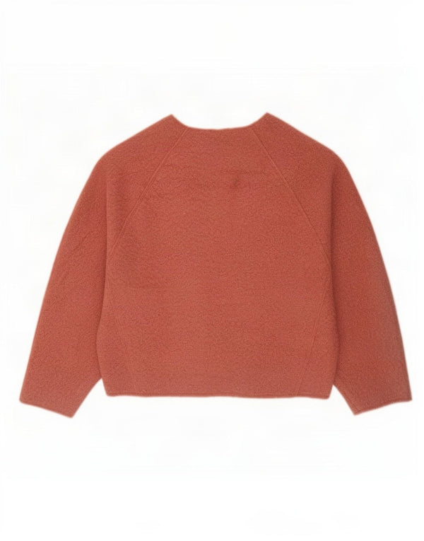 Zara Pull surdimensionné à col bateau pour femme UK 10 Petit Rose
