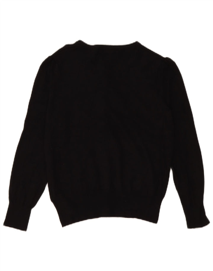 Marks & Spencer Pull Cardigan Femme UK 14 Medium Noir Viscose