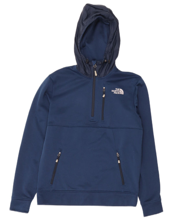 The North Face Pull à capuche zippé pour homme, petit, bleu marine, polyester